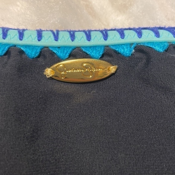 Jessica Simpson Womens Black Lattice Embroidered Swim Bottom Separates X… - Picture 5 of 5